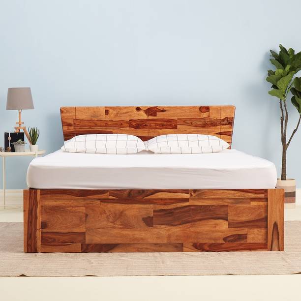 Natural Wood Full Size Bed