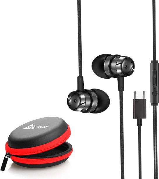 WeCool In Ear USB Type C earphones/ headphones with mic Wired Headset