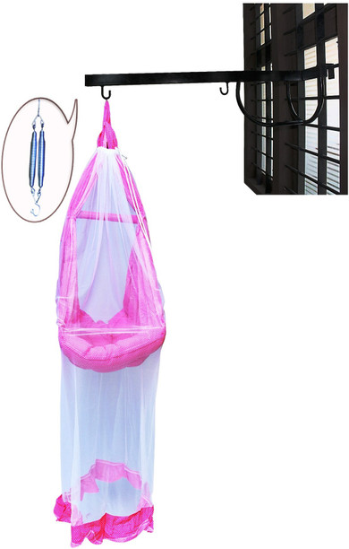 baby hanging cradle with mosquito net