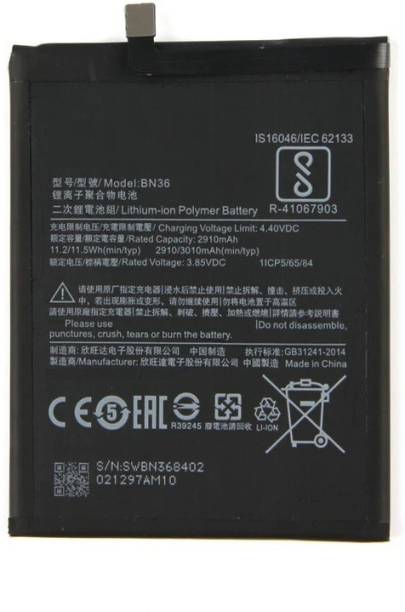 GIFFEN Mobile Battery For  XIAOMI Mi Redmi A2 / Mi 6X ( BN36 ) - Full mAh