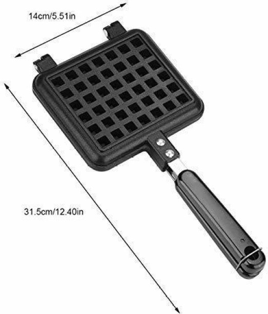 Vasip Ferro da stiro antiaderente a quattro fette controllo della temperatura regolabile stampo in acciaio inox per colazione e spuntini 1200 Watt Waffle Maker 