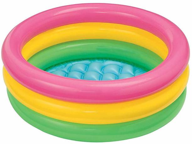 Bhairavi Sales Inflatable Baby Pool, Multi Color Portable Pool