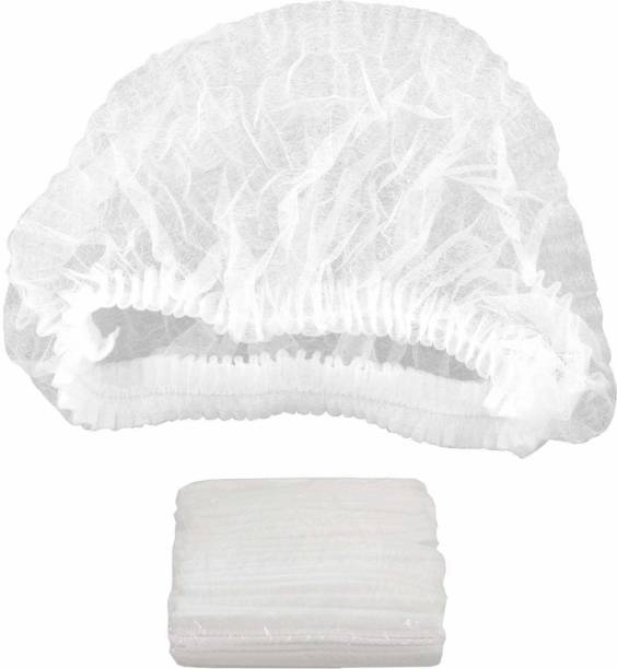 SIDHARTH MEDICAL STORE Cap for Man & Woman (White) Surgical Head Cap (Disposable) Surgical Head Cap