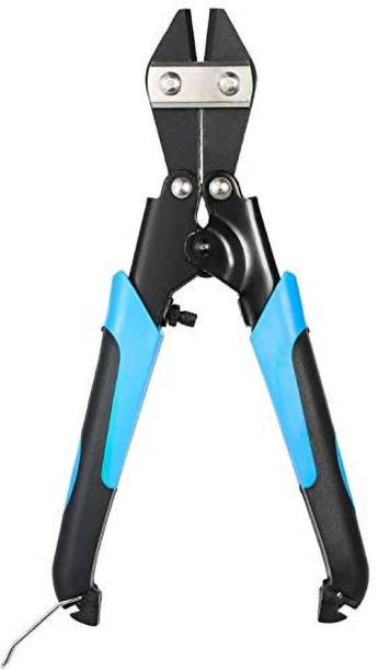 Inditrust 8 Inch Mini Bolt Cutter Bolt Clipper Cable Cutter Wire Clamp Cutting Pliers with hardened and tempered constructs Metal Cutter