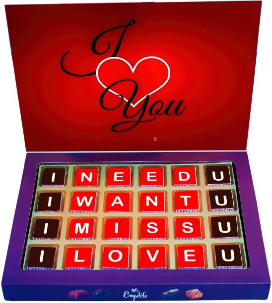 Expelite valentine gifts for him -24 chocolates -valentine gifts for her Bars