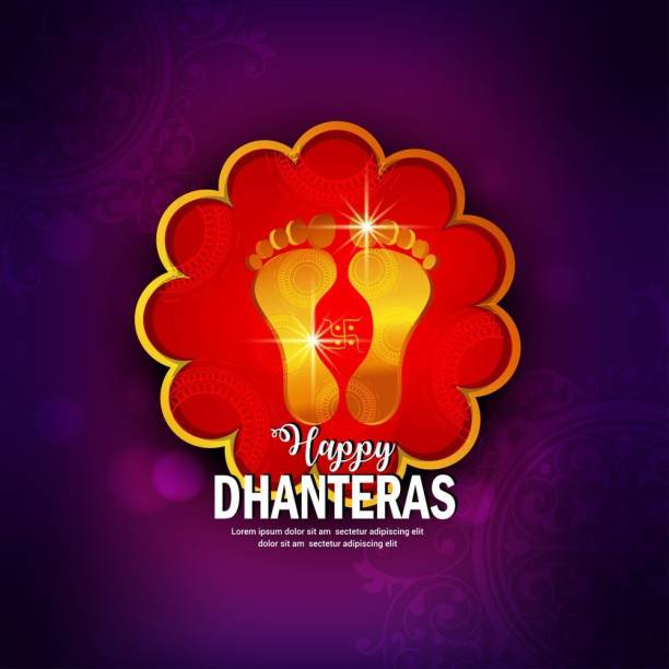 happy dhanteras shiny background M |festival poster|diwali poster|posteror diwali|diya poster|dia poster|rangoli poster|posteror home,gym,office|12x18 inch|sticker paper poster Paper Print