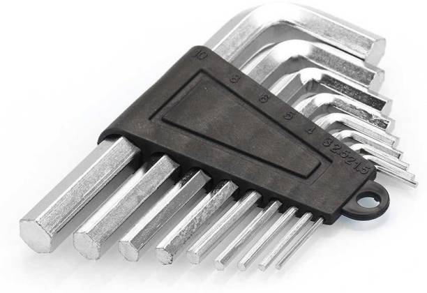 Vedus Allen Key/Hexagon Key Set All Sizes |1.5/2/2.5/3/4/5/6/8/10 mm Hexagon Allen Key Set/ Wrench Set/Screwdriver Set/Tool Kit Allen Key Set