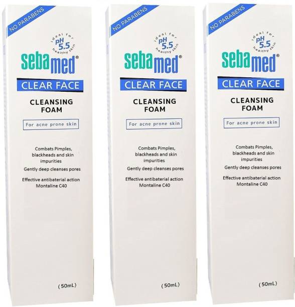 Sebamed Clear Face Foam  Pack 50 x 3 Face Wash