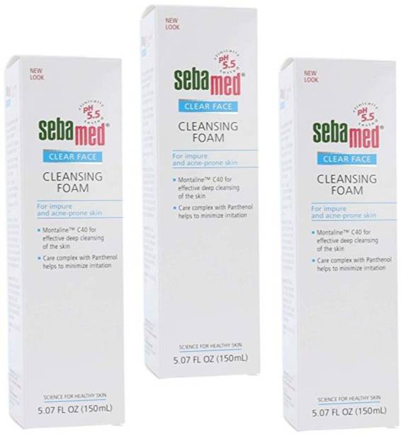 Sebamed Clear Face Foam  Pack 150 x 3 Face Wash