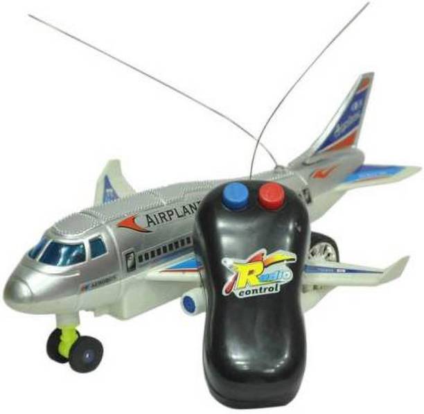 DsentSports Remote Control Aeroplane (Only Running, Not Flying) Multicolor for Kids (Multicolor)