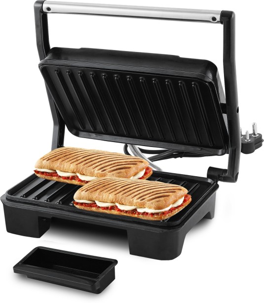 2 Years Warranty 700W Electric Grill Press Perfect for Breakfast Sandwiches & Cheese Snack Deep Fill Non-Stick Plates Cooks Delicious Crispy Sandwiches Geepas Sandwich Toaster Toastie Maker 
