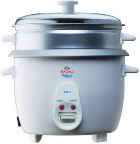 BAJAJ RCX7 ELECTRIC COOKER Electric Rice Cooker (1.8 L, White) Electric Rice Cooker