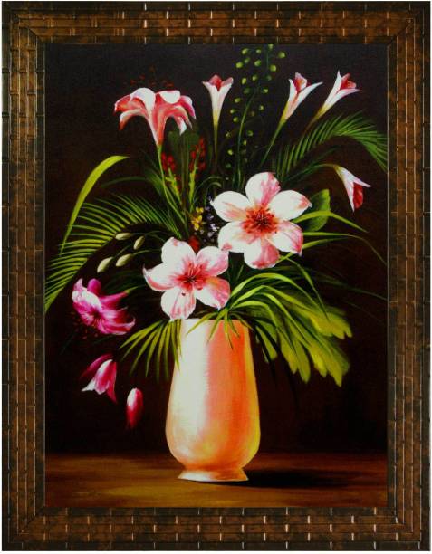 Indianara FLOWERS IN A VASE (2705) Digital Reprint 13 inch x 10.2 inch Painting