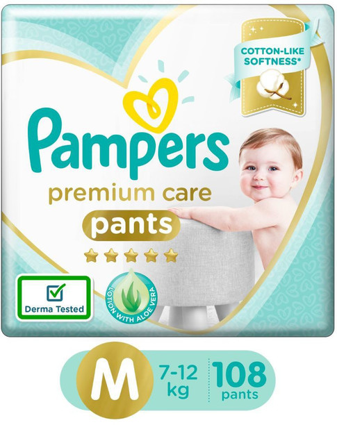 flipkart pampers medium pants