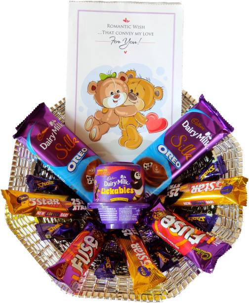 FestivalsBazar Cadbury Valentine's Day Premium Gift Hamper With Love Card Combo