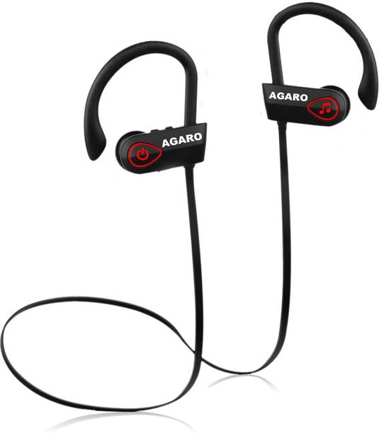 Top headset headphones windows 10 cheap price 5stars Flipkart in India 35 AGARO Sports Wireless Bluetooth v5.0 Earphone with Mic Bluetooth Headset