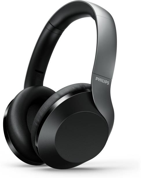 PHILIPS TAPH805BK/10 Wireless Headphone with Touch Control, Active Noise Cancellation Bluetooth Headset