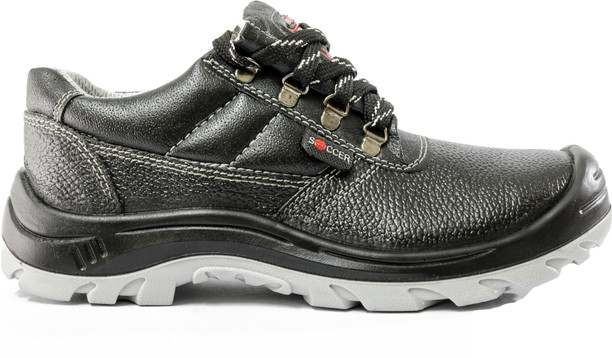 SAFETY SHOE BLACK LEATHER EXECUTIVE SLIP ON SS503