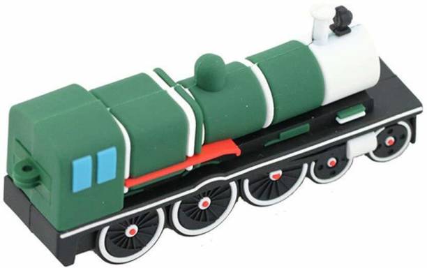 Tobo Green Train Engine Shaped USB 2.0 Flash Drive Memory Stick Pendrive Compatible with PC/Computer. 8 GB Pen Drive