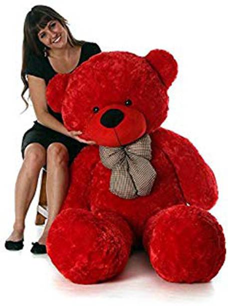 TRUELOVER 6 Feet Teddy Be Jumbo with lovable and hug able teddy - 180 cm (Red)  - 180 cm