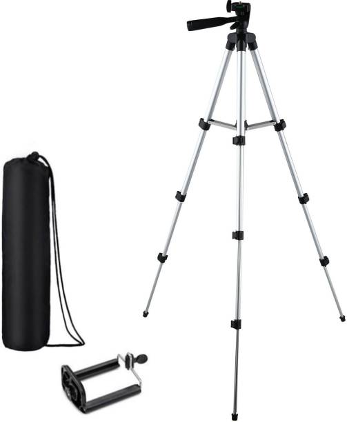 KBOOM Camera Tripod Stand With 3-Way Head Tripod for Digital Camera DV Camcorder, Tripod 3110 with mobile Phone holder mount for all Smartphone Tripod