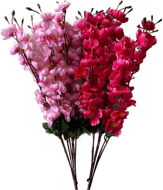 bag of artificial flowers