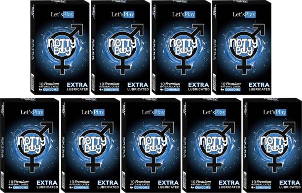 NottyBoy Plain Men Condoms Without Dots (90pcs) Double Lubricated Condom