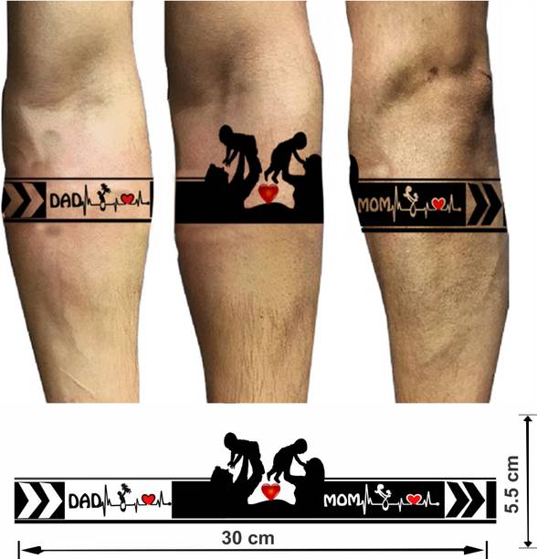 Mom And Dad Hand Band Tattoo Tattoo Design