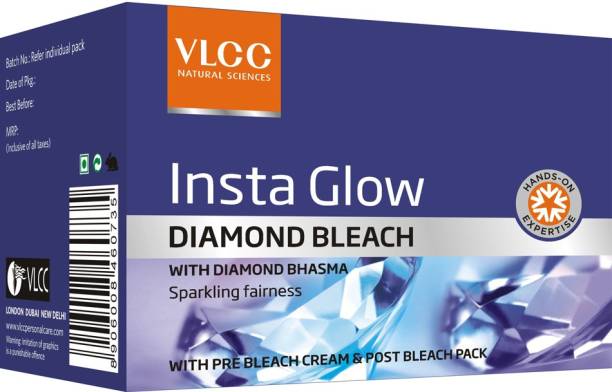 VLCC Insta Glow Diamond Bleach(60gm) Pack of 3