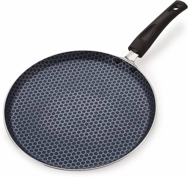 NIRLON Honeycomb Non Stick Cookware Kitchen Accessories Aluminium Flat Tawa 26cm Tawa 26 cm diameter