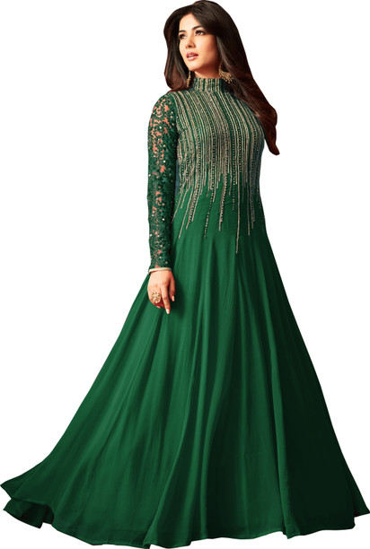 flipkart long frock suit