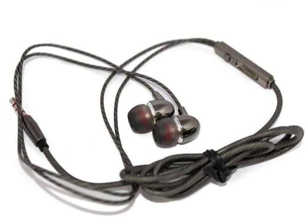 KDM M8 EARPHONE PACK OF 1 Wired Headset (Grey, In the Ear) Wired Headset
