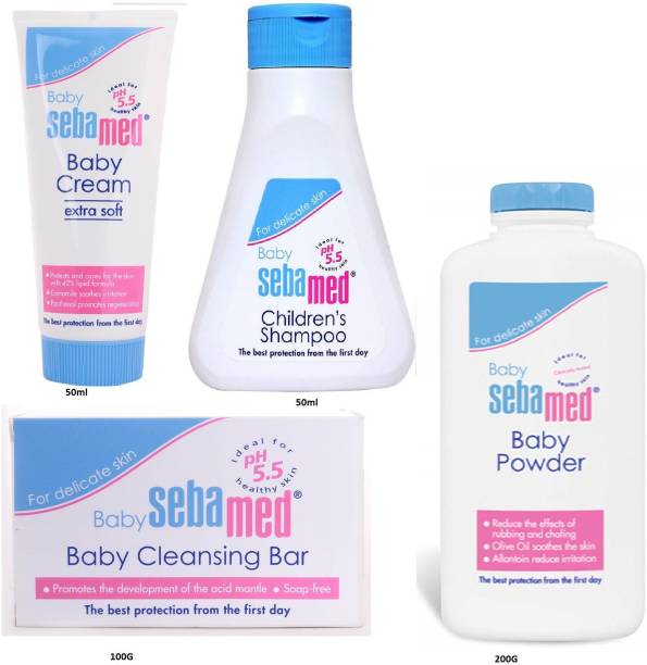 Sebamed Baby Cream Powder Cleaning Bar Shampoo