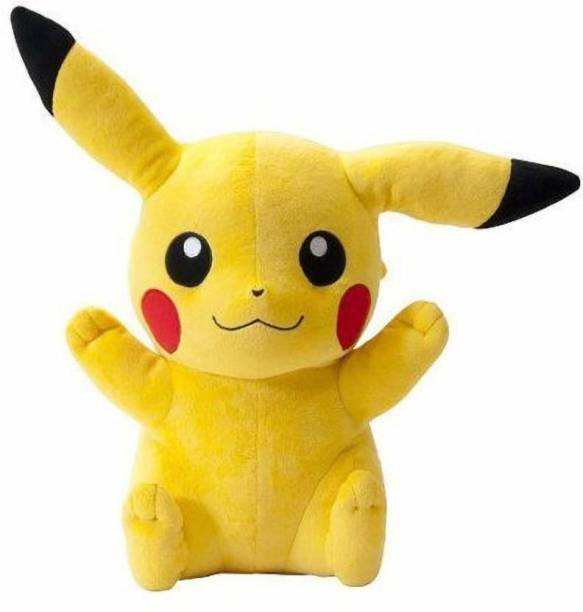 THE MODERN TREND Yellow Pikachu Pokemon Stuffed Soft Plush Toy Love Girl 17 cm - 17 cm (Yellow)  - 13 cm
