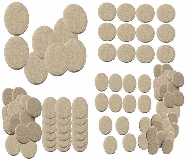 Power Up 80Pcs Self Sticking Round Felt Pads Non Skid Floor Protector Furniture Pad Noise Insulation Pad Floor Bumper Adhesive
