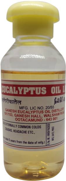 Nilgiries Eucalyptus oil I.P 100 ML [ Indian pharmacopoeia] certified quality 100 %Natural