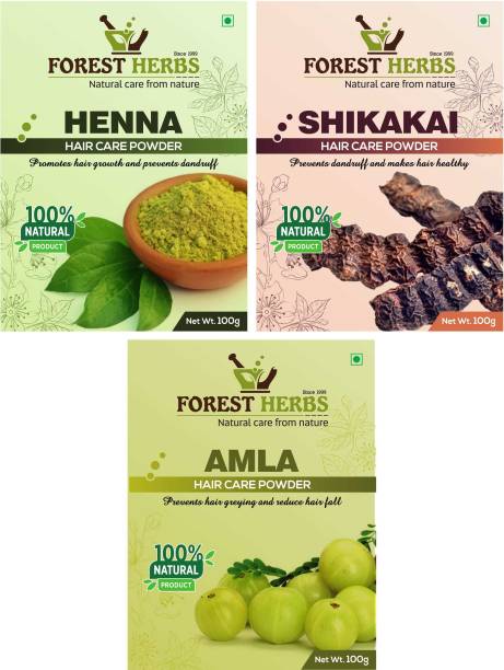 Forest Herbs Henna, Shikakai and Amla Powder