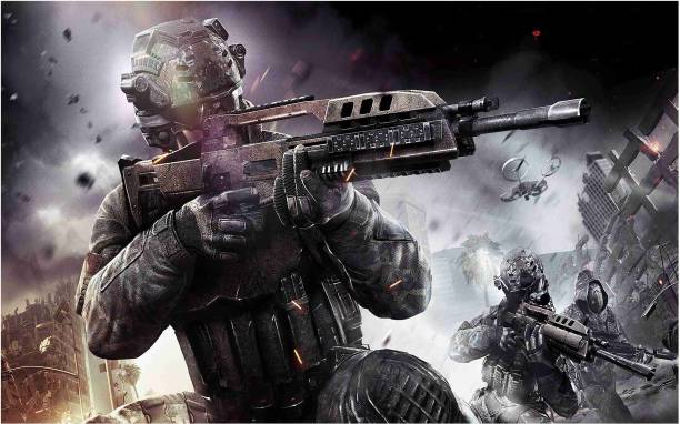Call of Duty Game Poster For Room With Gloss Lamination...