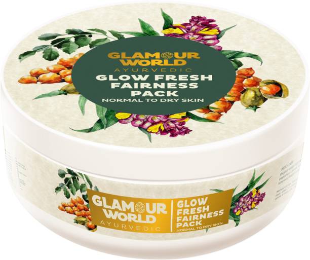 Glamour World Ayurvedic Glow Fresh Fairness Pack for Normal to Dry Skin
