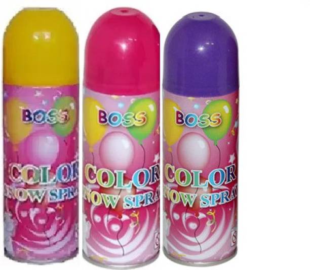 Udaan Holi Color Snow Spray Natural Spray Colours Holi Color Paste Pack of 3
