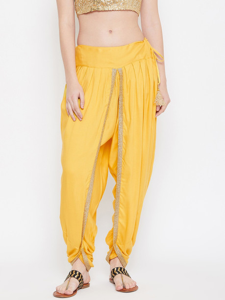 Pallu Highlight Womens Dhoti Pants 