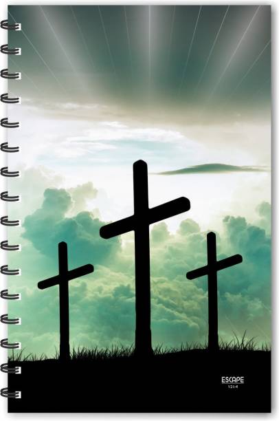 ESCAPER Cross Diary (RULED), Jesus Christ Diary, Cross Diary, Devotional Dairy, God Diary, Designer Diary, Journal, Notebook, Notepad A5 Diary Ruled 160 Pages