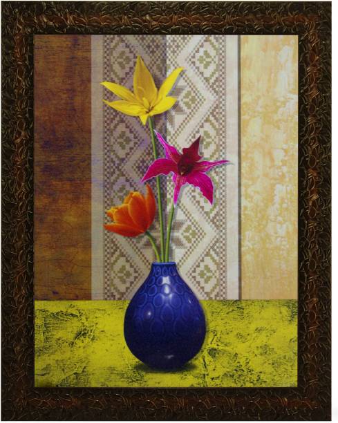 Indianara FLOWERS IN A VASE (2793) Digital Reprint 13 inch x 10.2 inch Painting