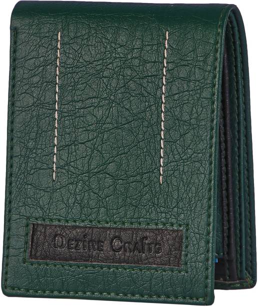 DEZiRE CRAfTS Men Formal, Casual Green Artificial Leather Wallet