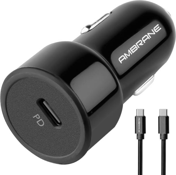 Ambrane 3 Amp Qualcomm Certified Turbo Car Charger