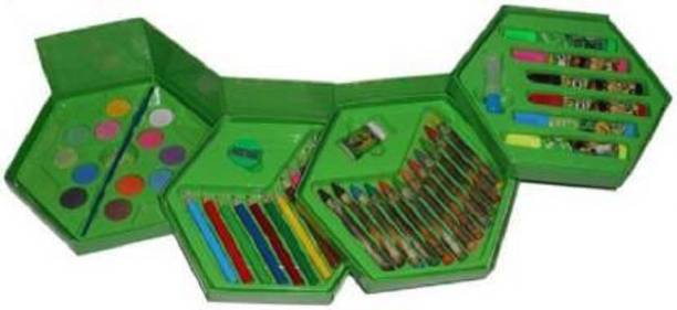 LooknlveSports Frozen Colors Box Color Pencil - Crayons , Water Color, Sketch Pens Set Of 46 Pieces