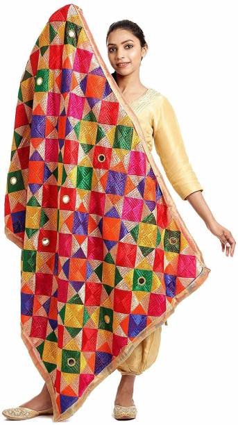 GREAT CHOICE Chiffon Embroidered Women Dupatta