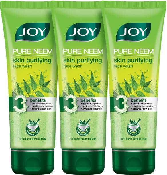 Joy Pure Neem Purifying (Pack of 3 x 100 ml) Face Wash