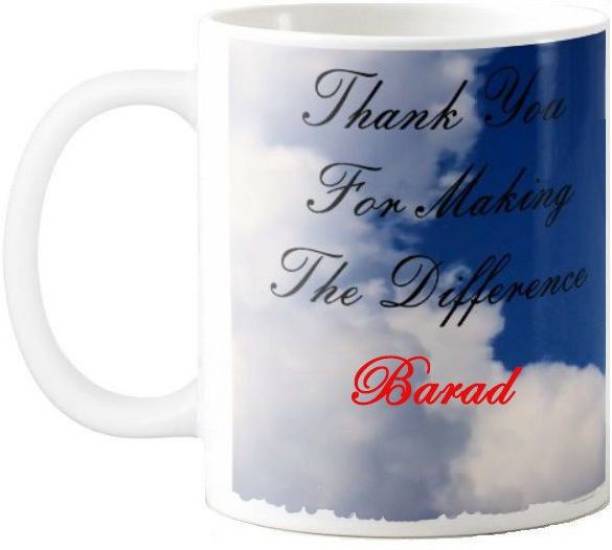 Exocticaa Barad Thank You 77 Ceramic Coffee Mug