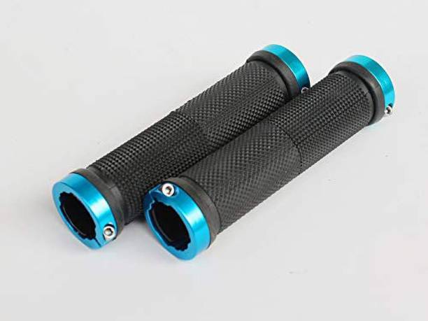 SHRI BICYCLES Pair Cycling Lock-on Anti-Slip Bicycle Handlebar Handle Grips for BMX ( BLUE ) Bicycle Handle Grip